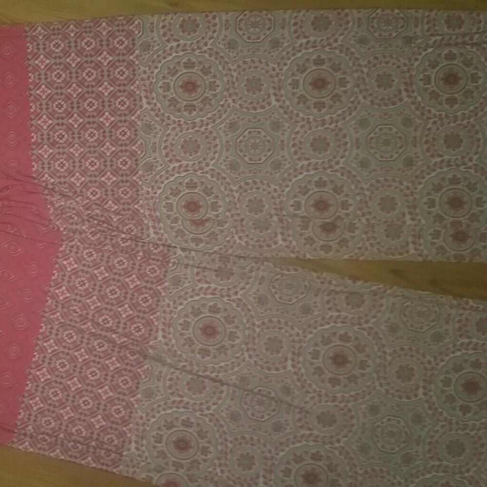 Long, Flowy Colorful, Patterned Pants - Picture 3 of 6